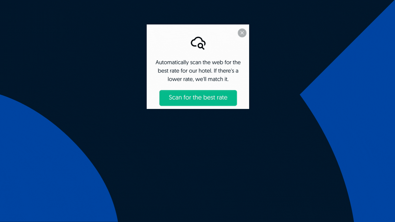 RateBeat widget scanning OTA channels including Agoda, Booking.com, Expedia and Hotels.com to compare room rates in real time.