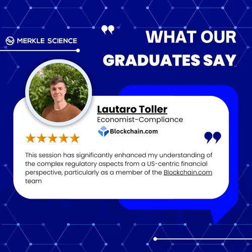 "This session has significantly enhanced my understanding of the complex regulatory aspects from a US-centric financial perspective, particularly as a member of the Blockchain.com team." - Lautaro Toller