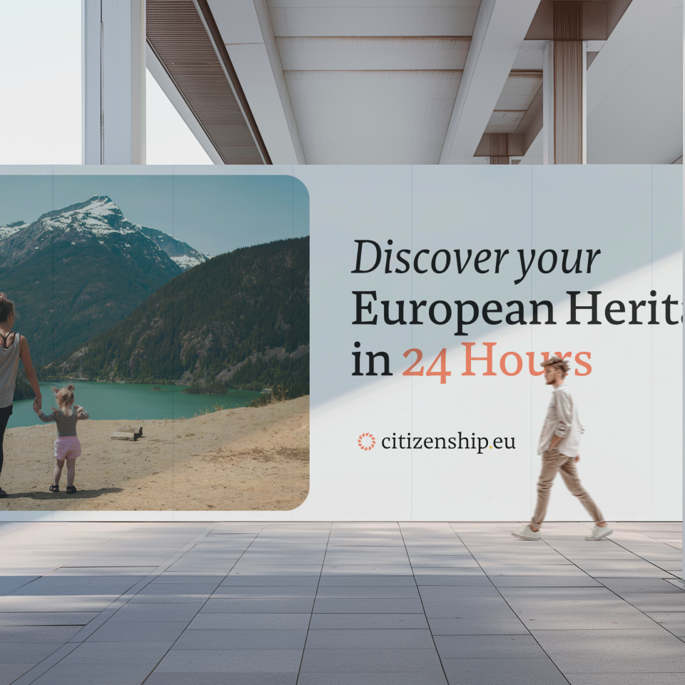 Example of citizenship.eu out of home advertisement