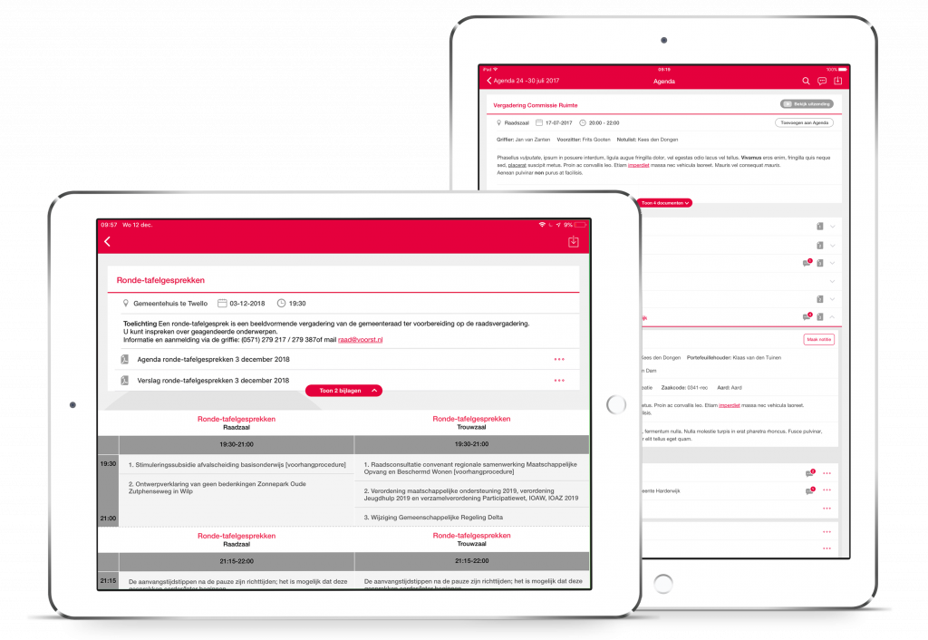 Voorbeeld afbeelding vergaderapp