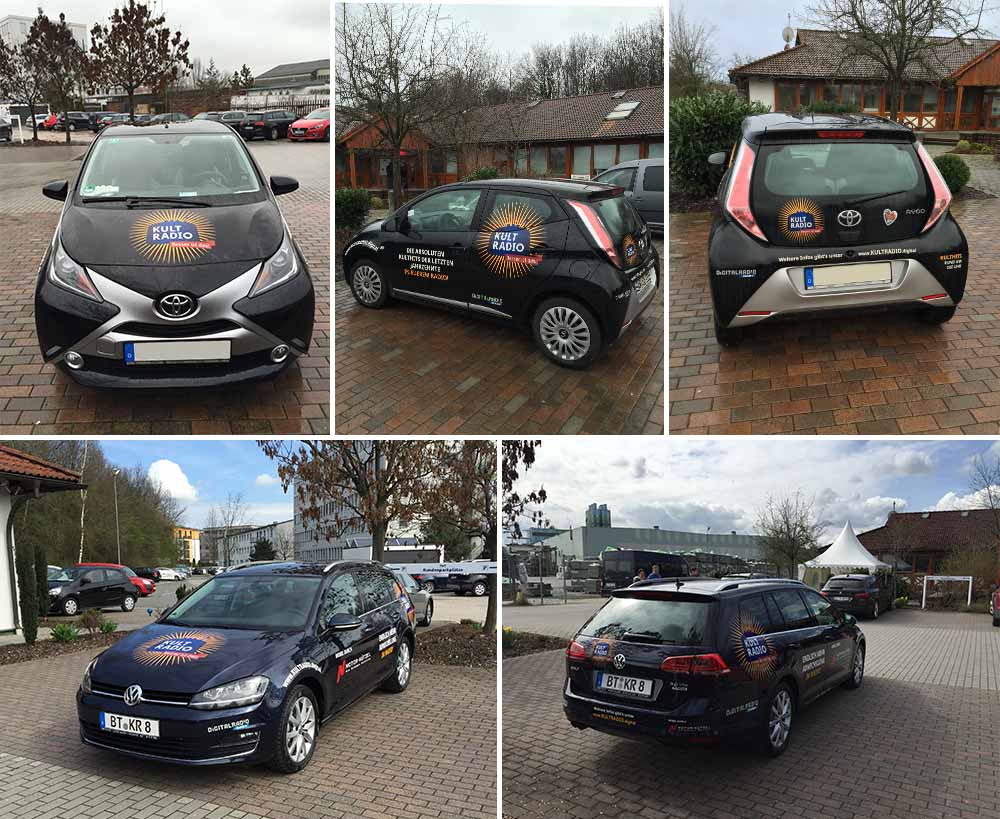Autobranding des ehemals bayernweiten DAB+ Radiosenders KULTRADIO