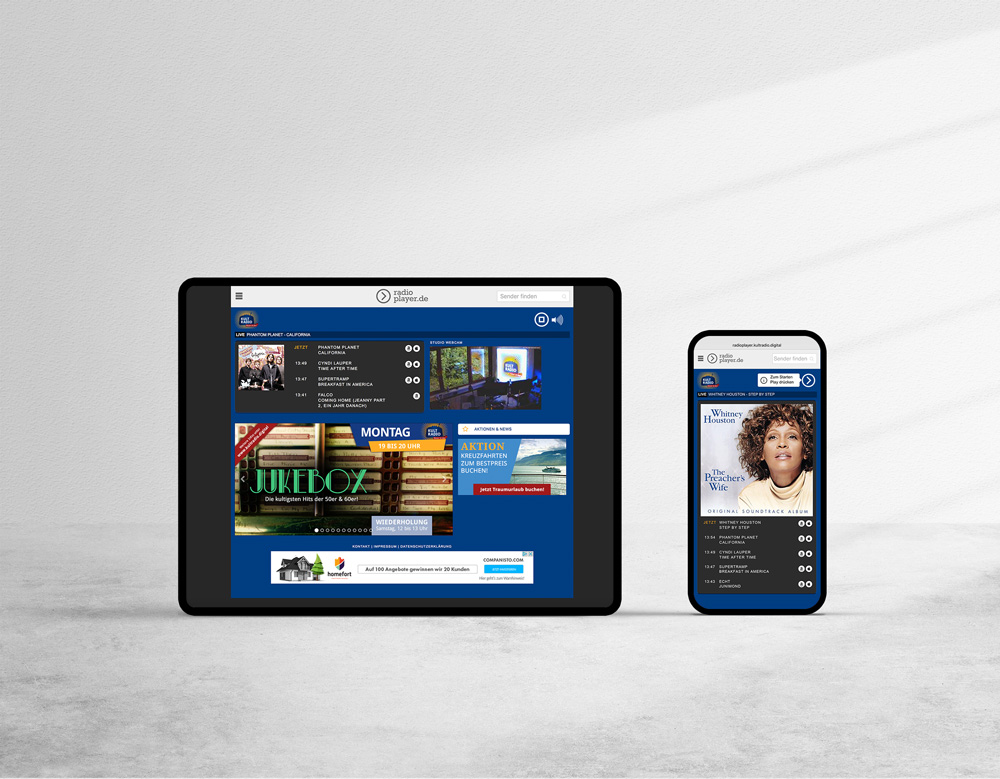 Webplayer des ehemals bayernweiten DAB+ Radiosenders KULTRADIO