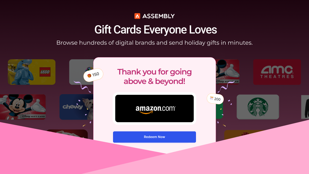 Assembly gift card options