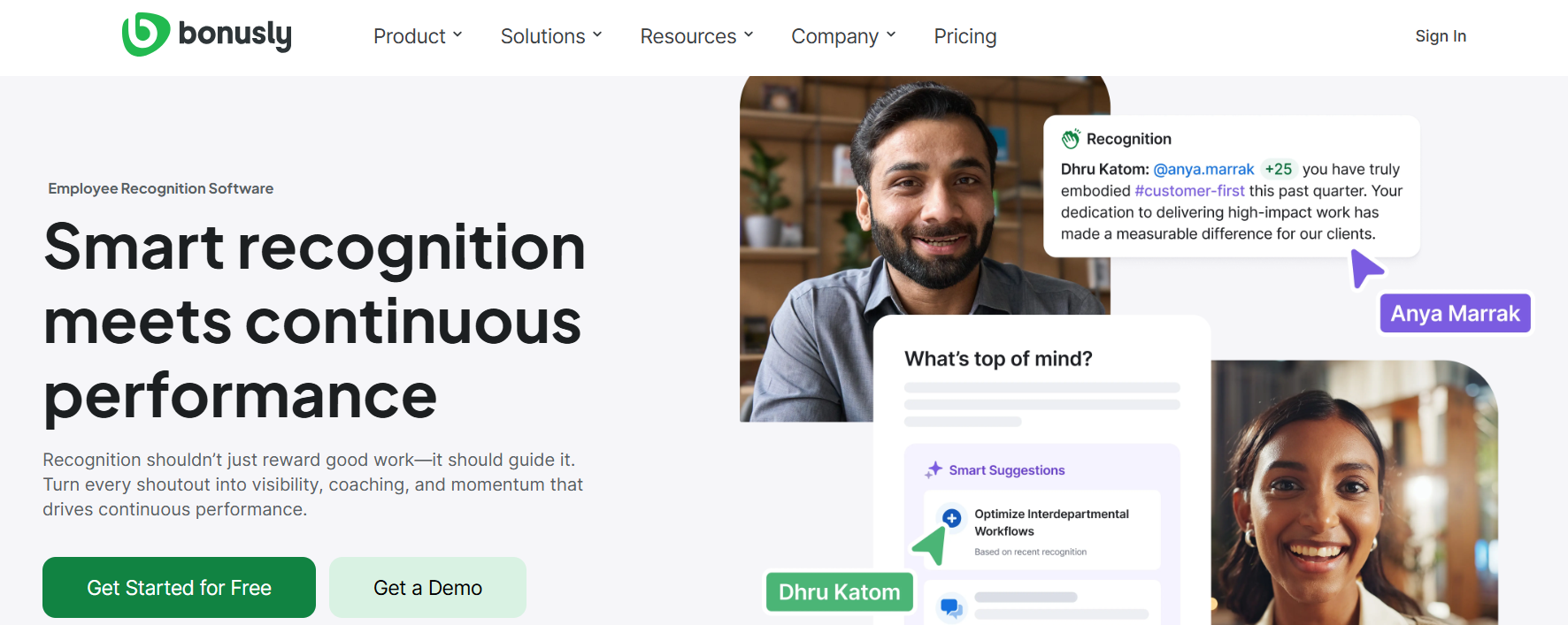 Bonusly employee recognition