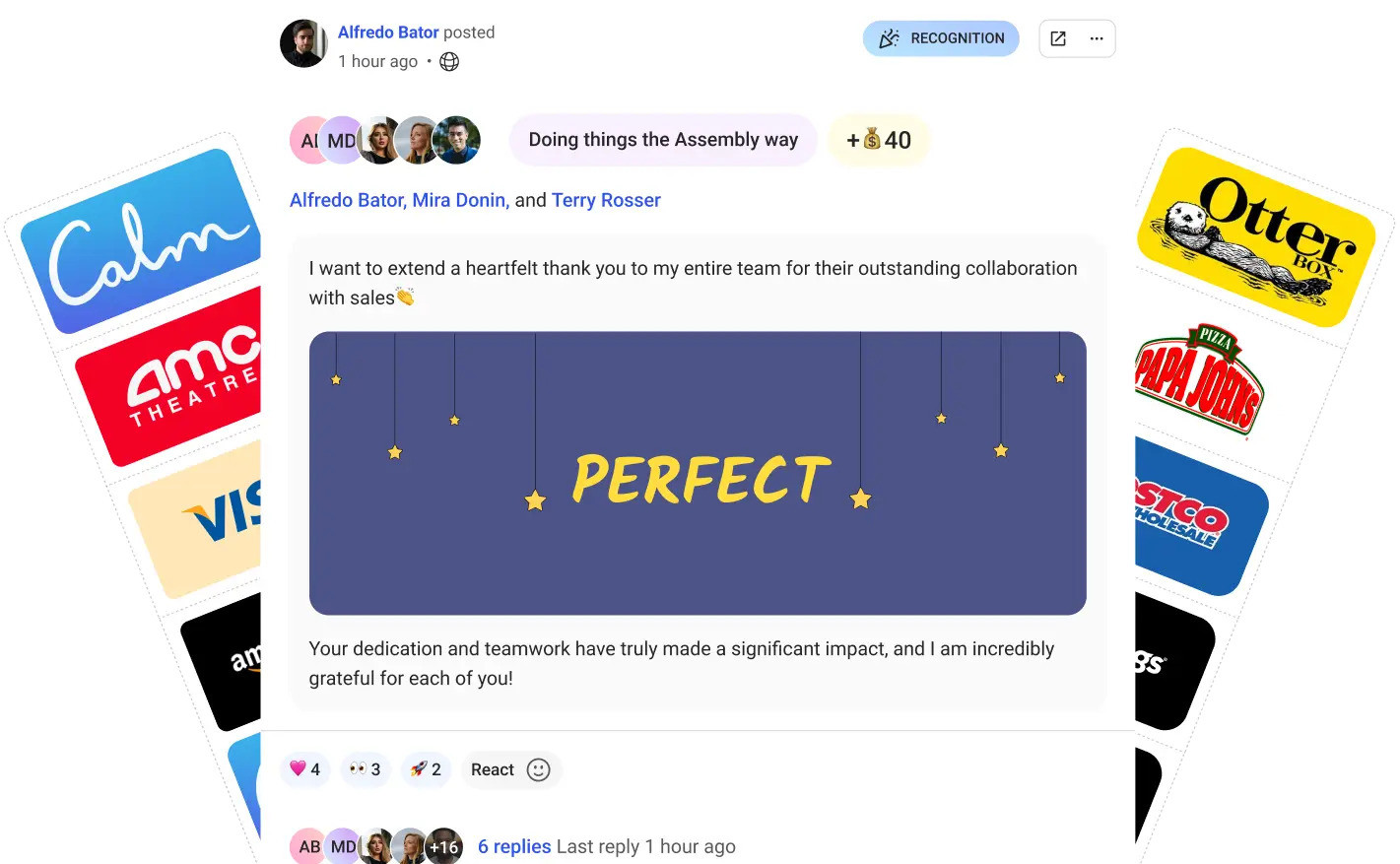 Assembly makes recognition easy
