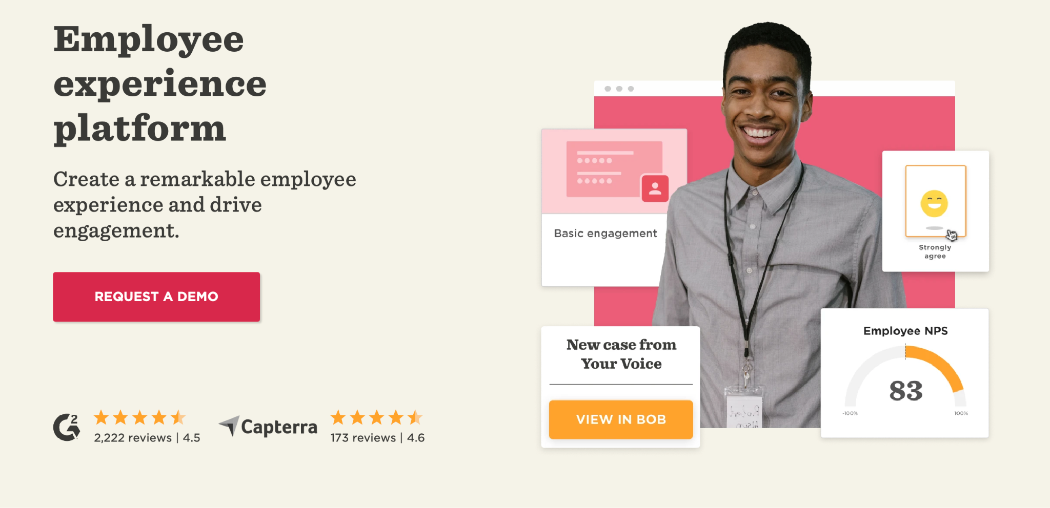 HiBob HRIS platform showing performance reviews, compensation management, and culture tools for growing teams