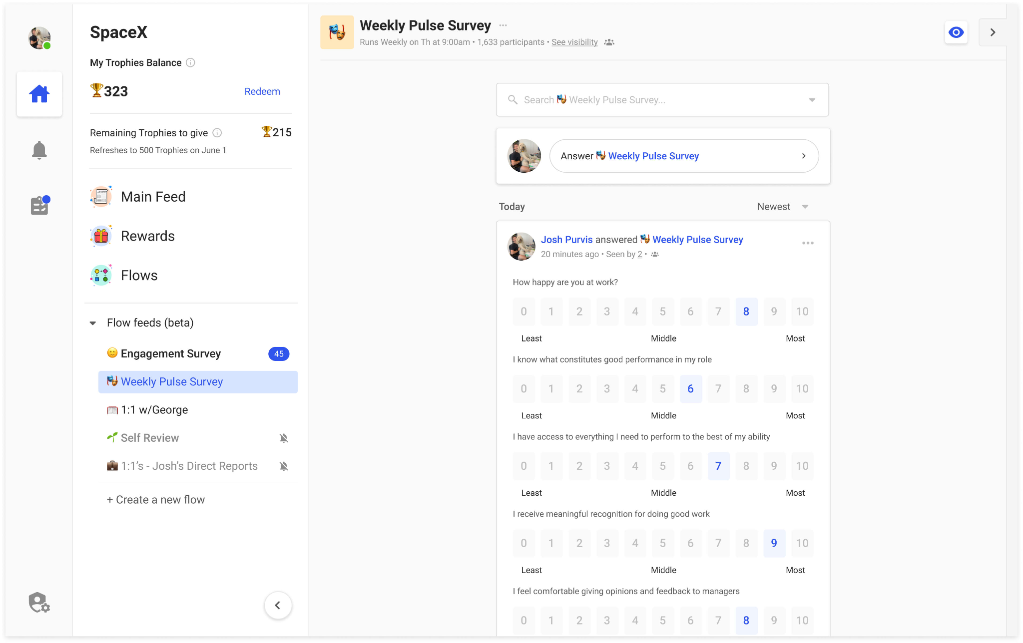 weekly pulse survey