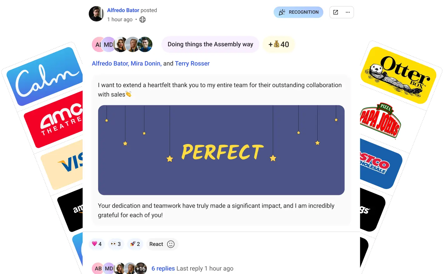 Peer-to-peer recognition made easy with Assembly 