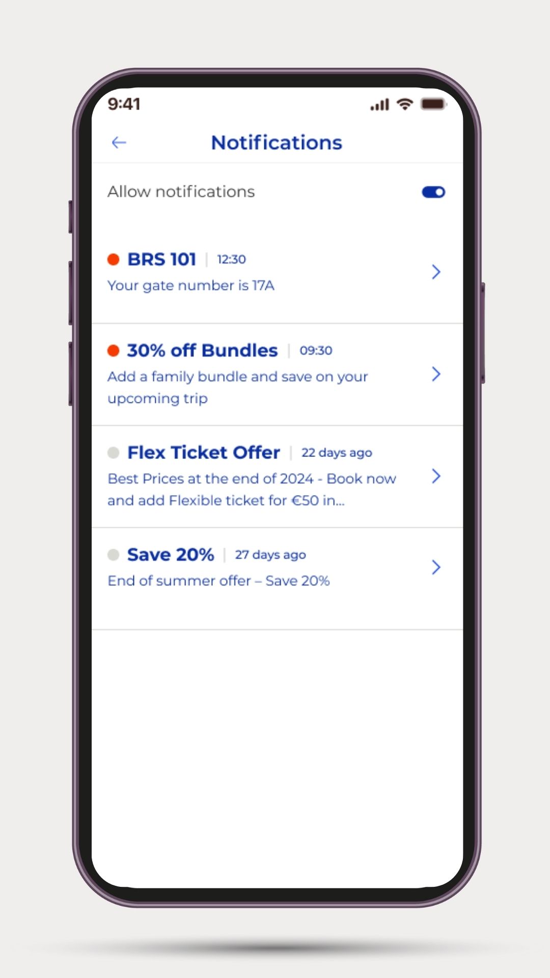 triplake mobile app notification features