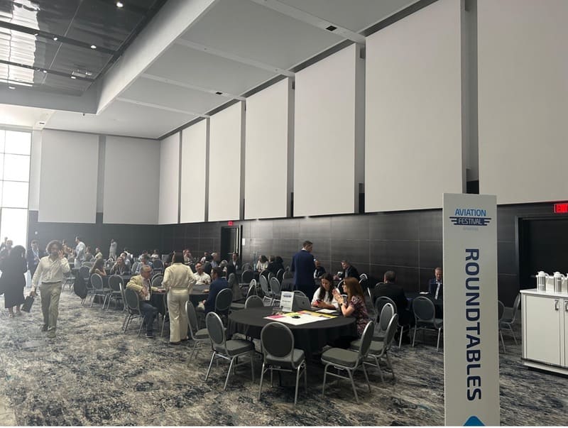 AFA conference roundtable hallway