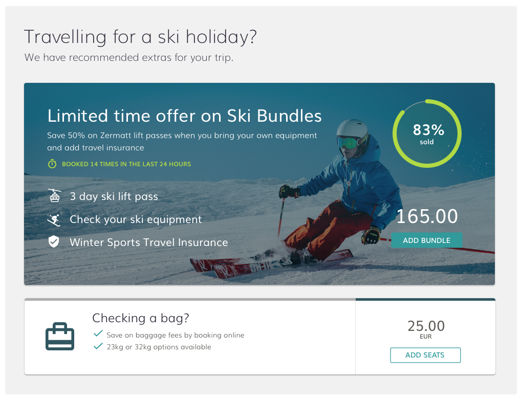 dynamic messaging inventory alert extras