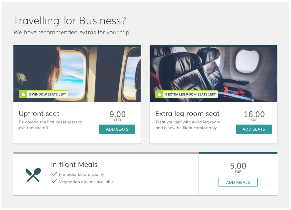 inventory alert for business traveller