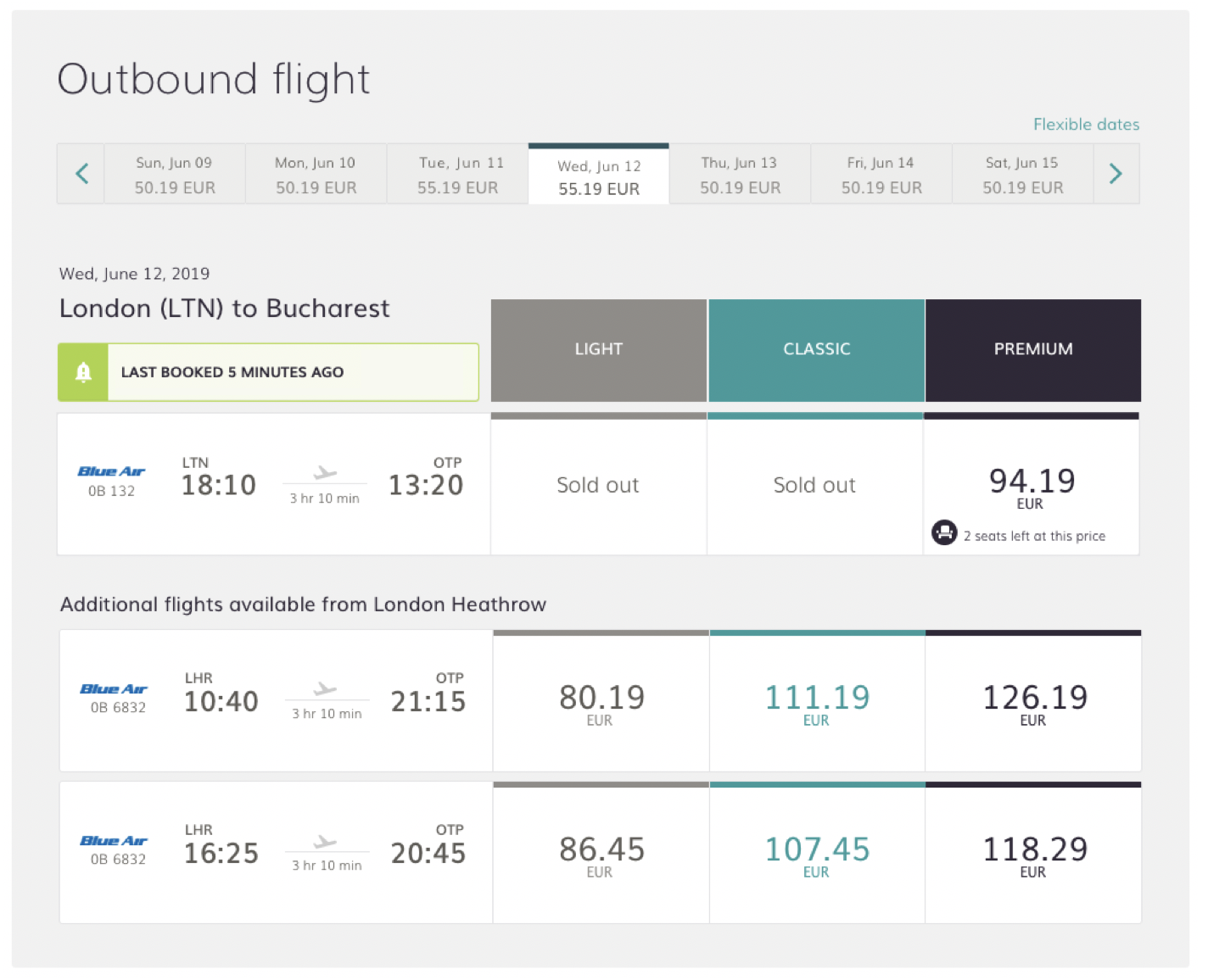 popularity alert flight results