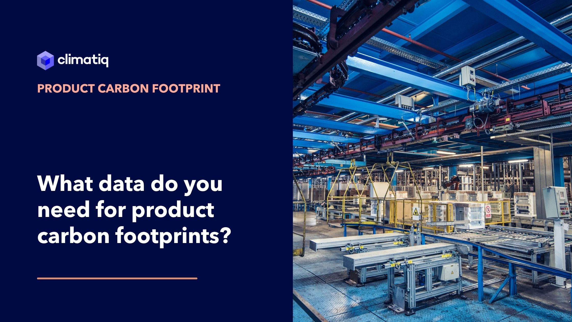 What data do you need for product carbon footprints?