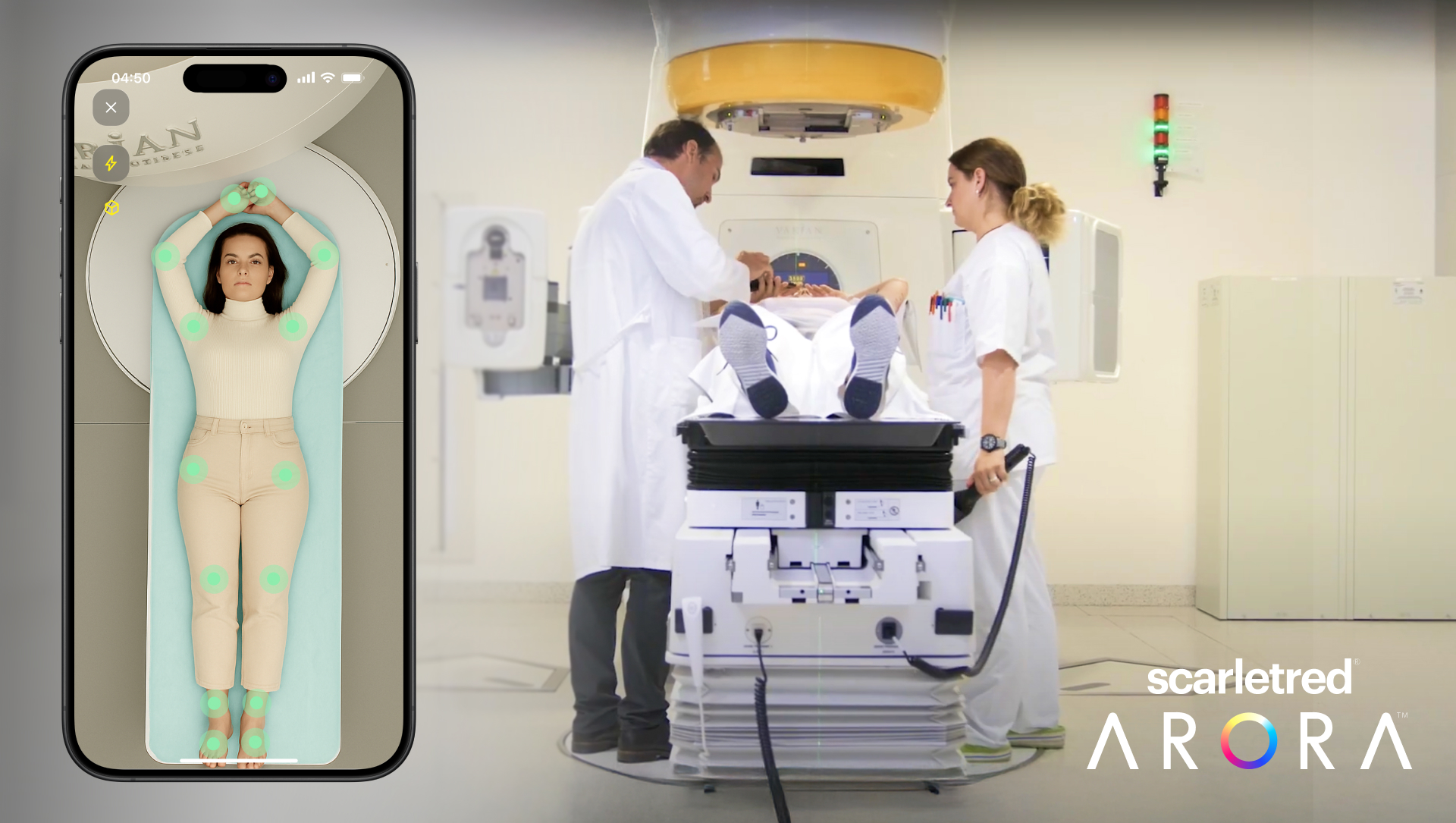 AI-powered skin imaging solution “Arora” by Scarletred used in cancer irradiation therapy at LKH University Hospital Graz.