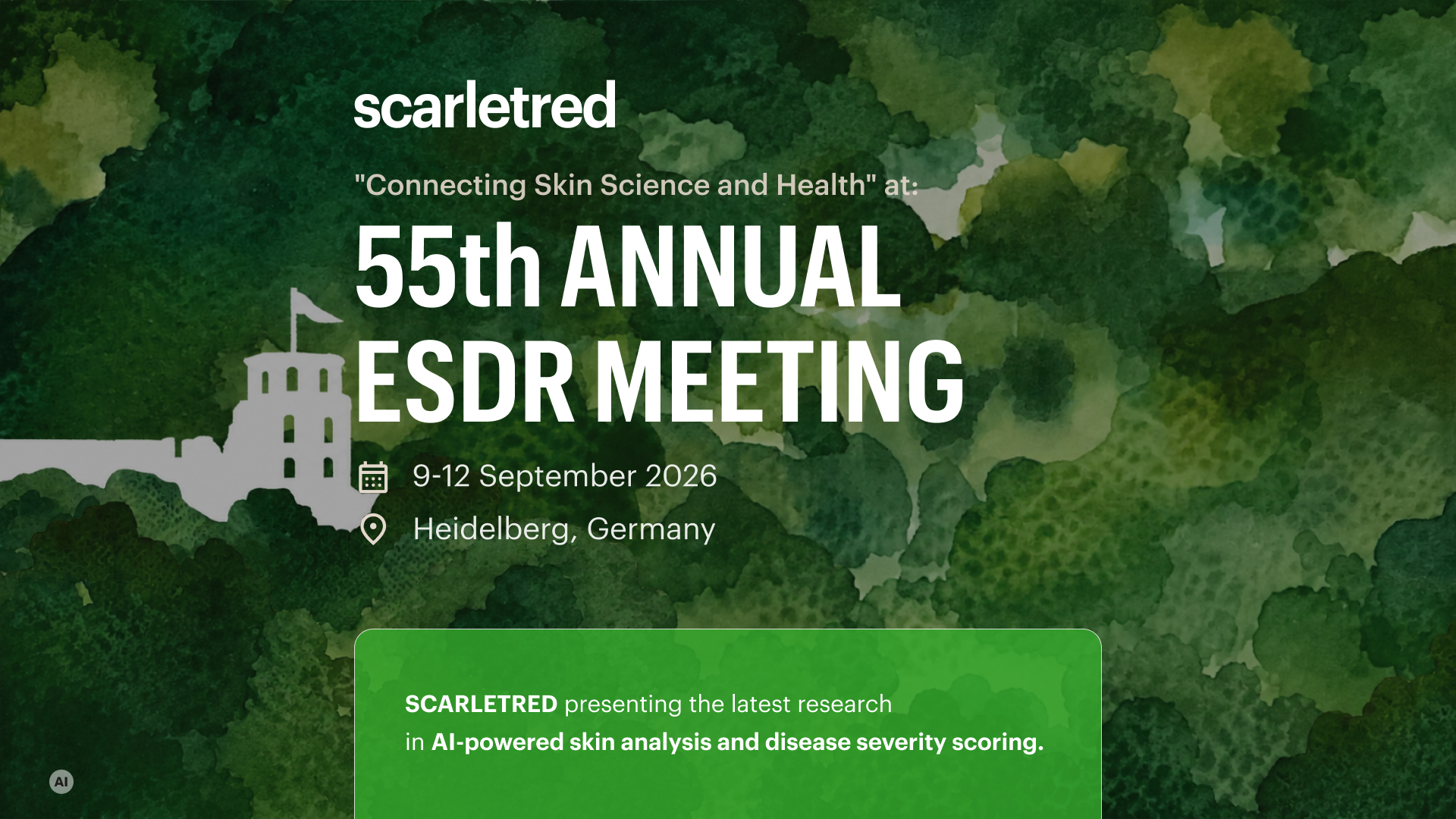 SCARLETRED research will be presented at the 55th Annual ESDR Meeting 2026 in Heidelberg, Germany.