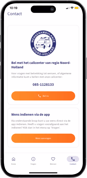 in-lite app scherm 3 – ontwikkeld door Coffee IT
