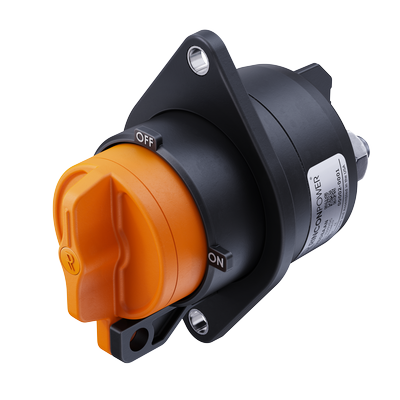 HVBD Series high voltage battery disconnect switch with orange handle