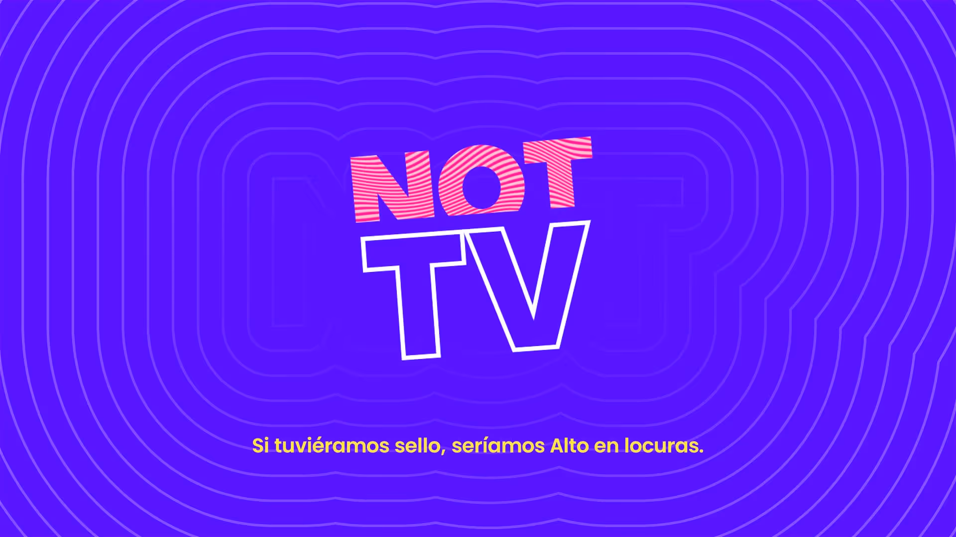 NOT TV: Nuestro nuevo canal que no quiere ser como la televisión actual