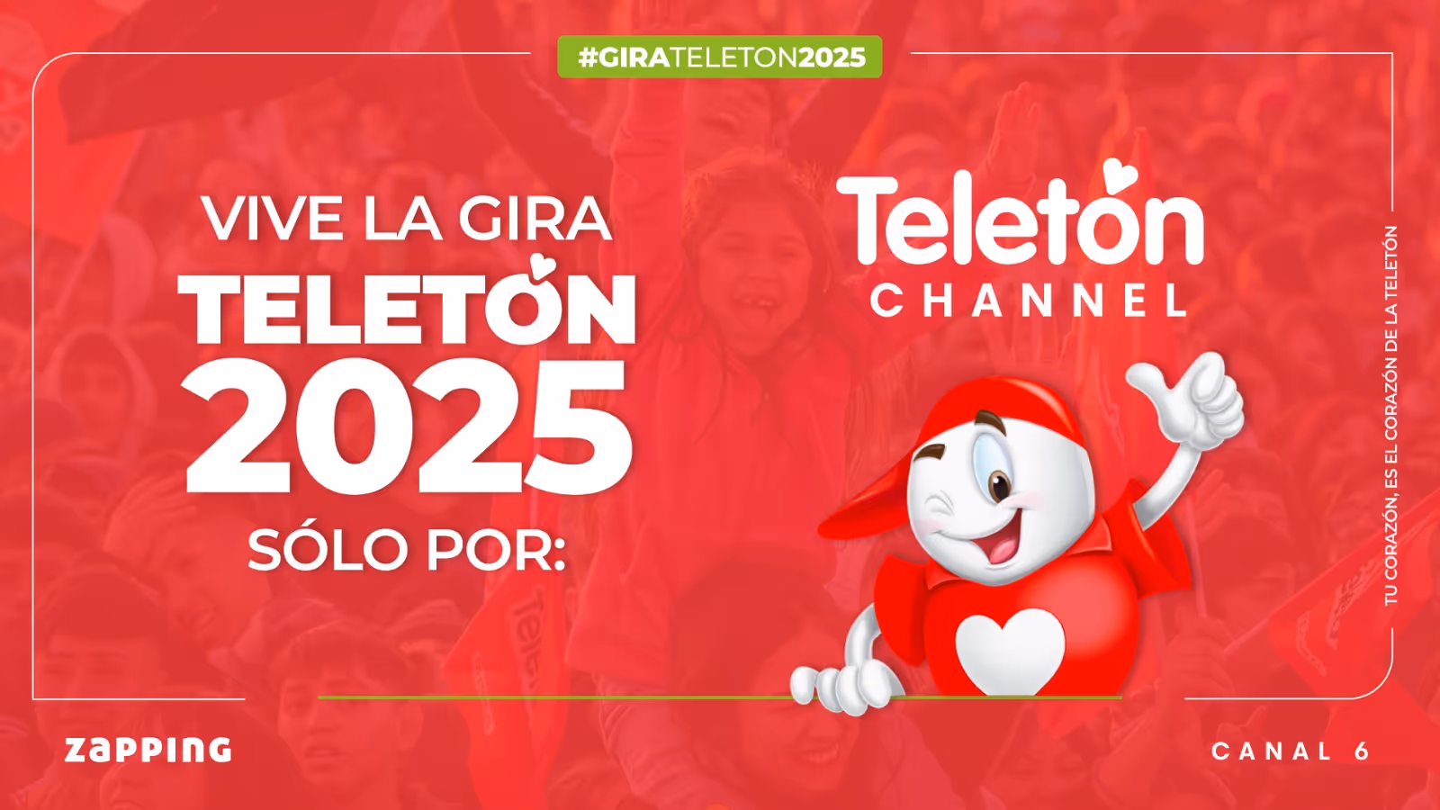 La Gira Teletón llega a cada rincón del país (y se ve por Zapping)