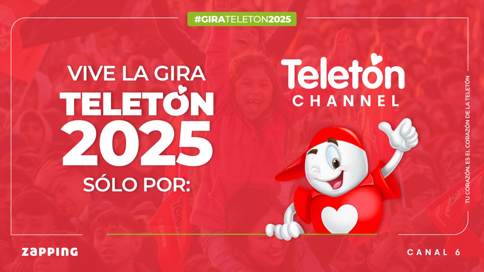La Gira Teletón llega a cada rincón del país (y se ve por Zapping)