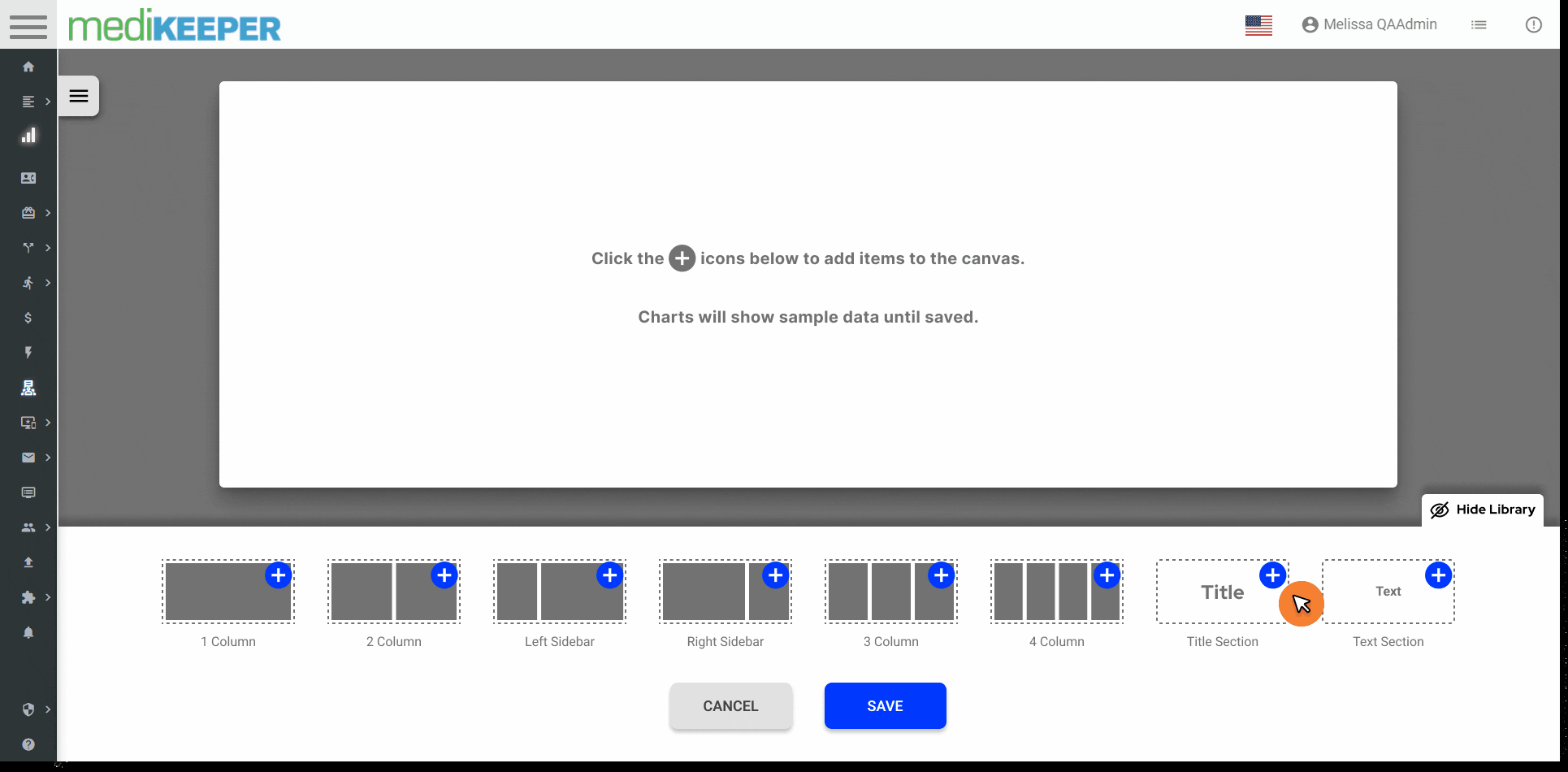 Dashboard builder flow gif