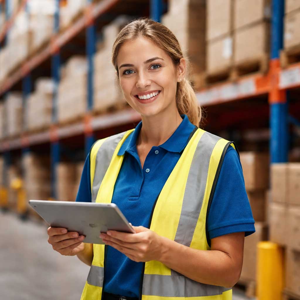 Vertical navigation menu listing “Request (7)”, “Offer (12)”, “Order (5)”, “Delivery (31)” each followed by a colored count badge.