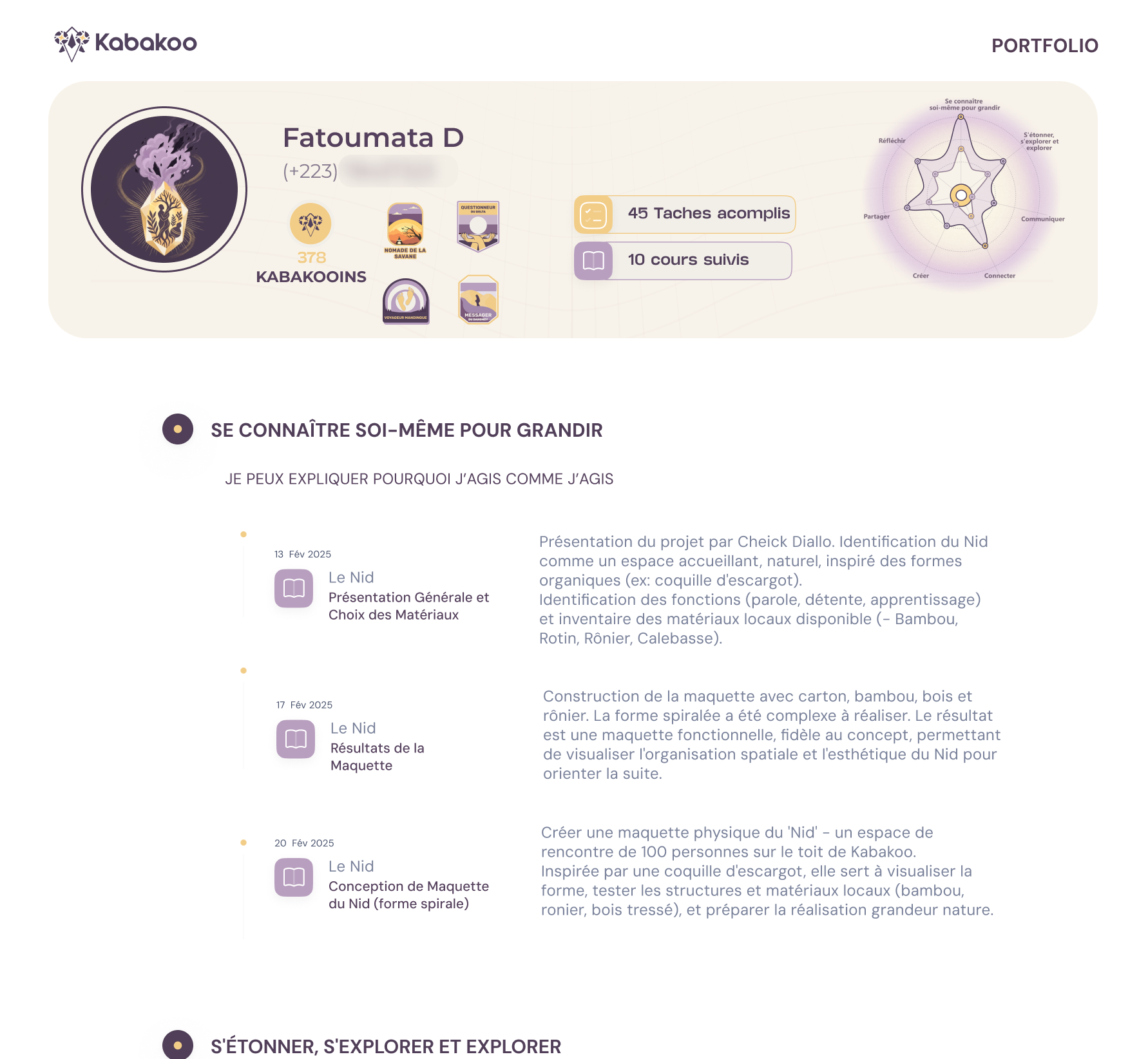 Aperçu du Portfolio