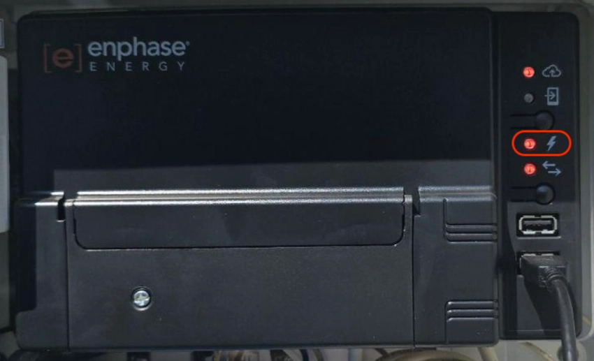 Passerelle Enphase en défaut de production.