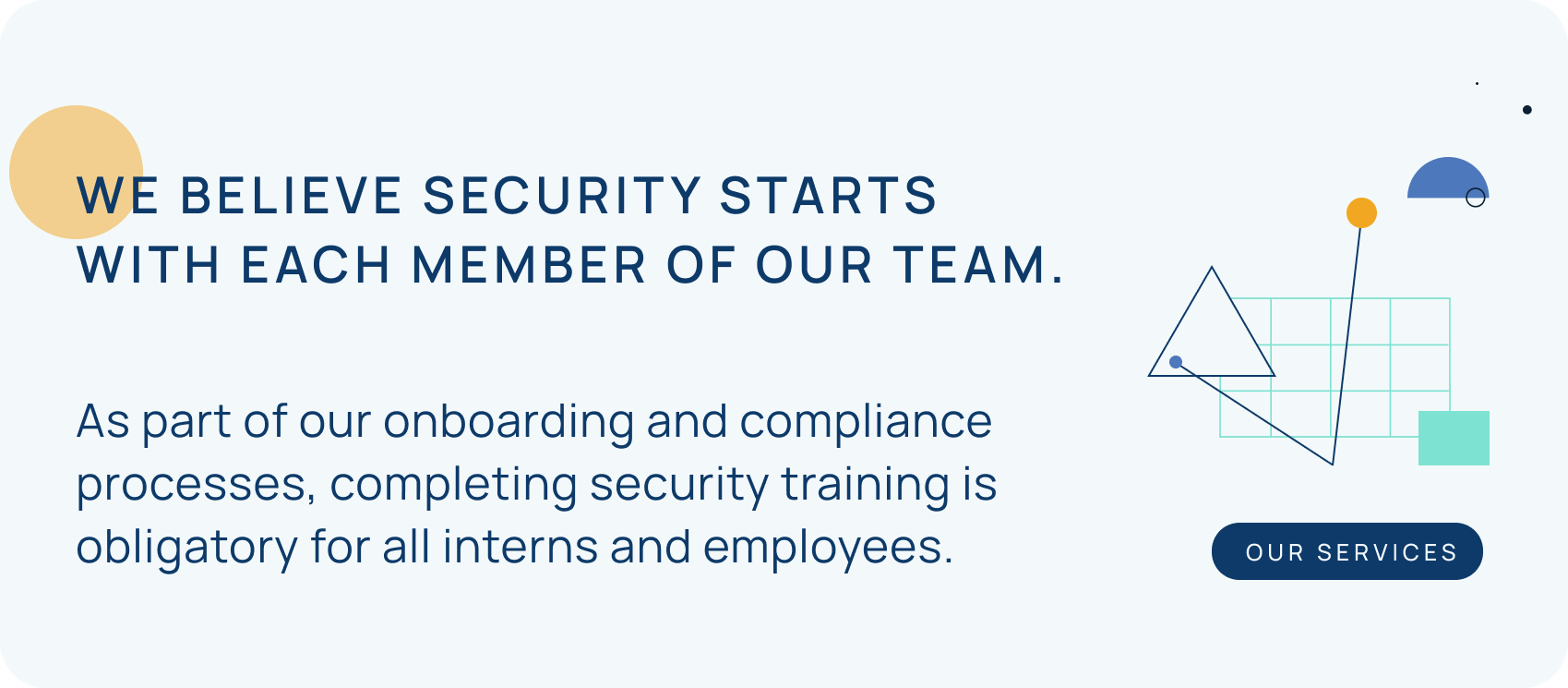 Security comes first