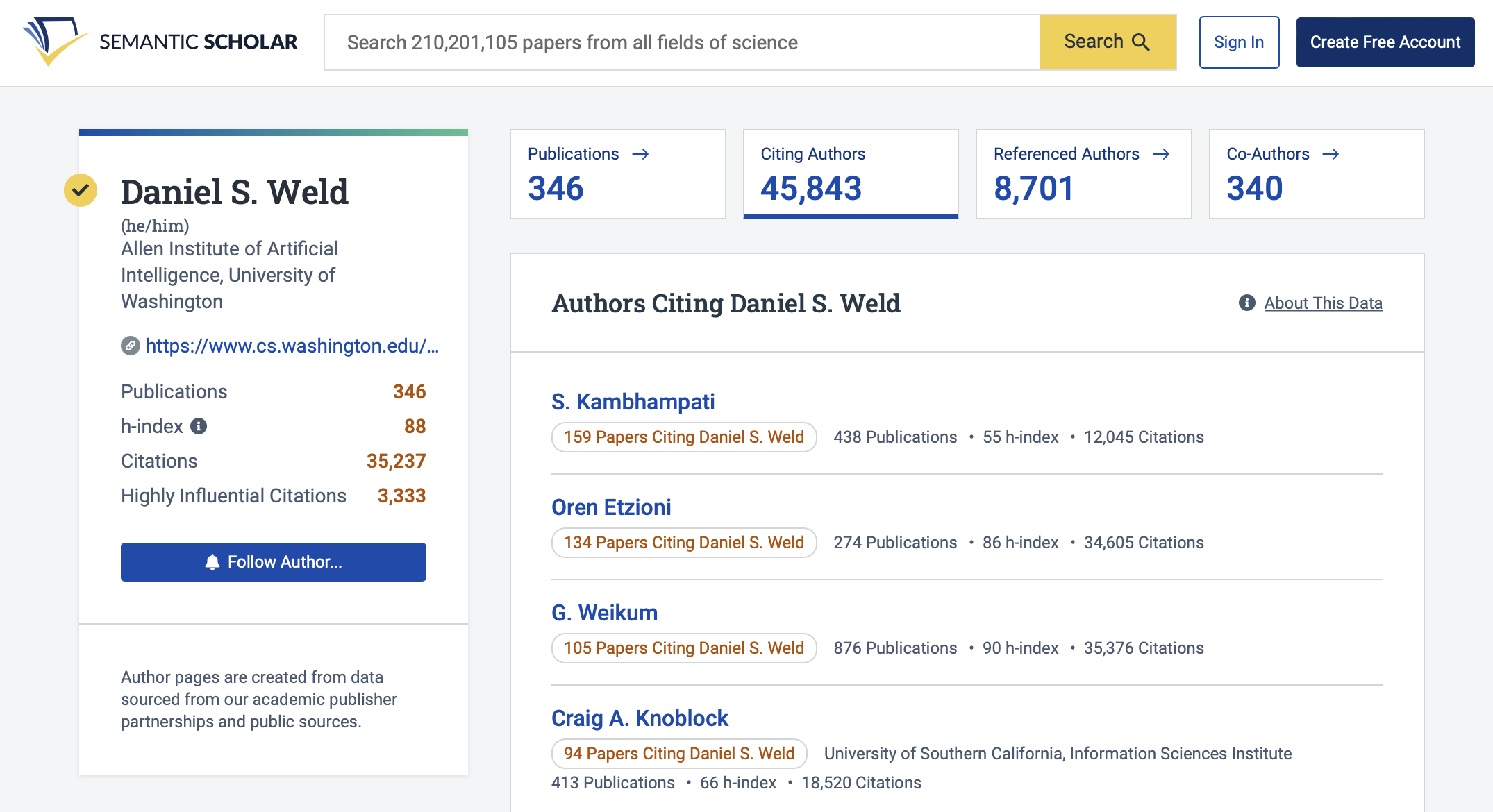 Behind the Scenes of Semantic Scholar’s New Author Influence Design