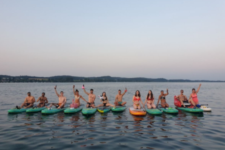 Stand-up paddleboarding in Lake Constance - Team 3