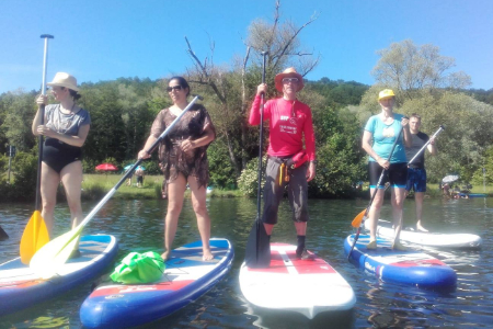 Stand-up paddleboarding in Black Forest - Team 3