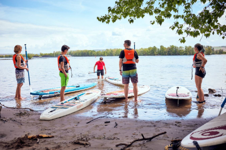 Stand-up paddleboarding in Rhine Valley - Team 2