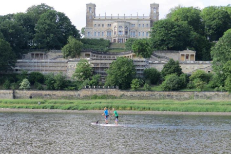 Stand-up paddleboarding in Dresden - Team 2
