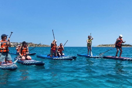Stand-up paddleboarding in Crete - Team 3