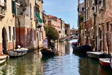 Venetian rowing in Venice - Team 3
