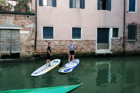 Stand-up paddleboarding in Venice - Team 3