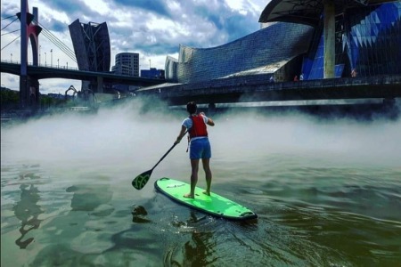 Stand-up paddleboarding in Bilbao - Team 3
