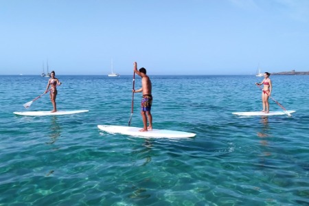 Stand-up paddleboarding in Lanzarote - Team 2