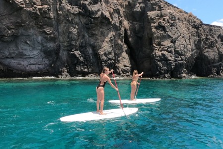Stand-up paddleboarding in Lanzarote - Team 1