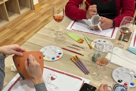 Paint and sip in Toledo - Team 3