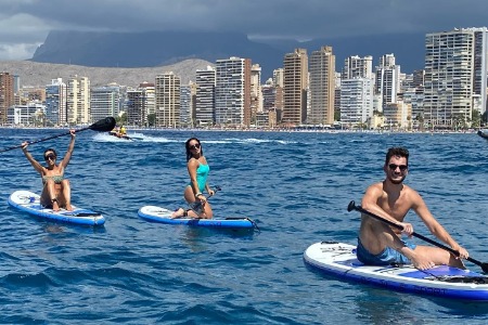 Stand-up paddleboarding in Benidorm - Team 3