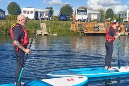 Stand-up paddleboarding in Yorkshire - Team 2