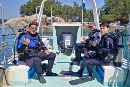 Scuba diving in Jeju Island - Team 1