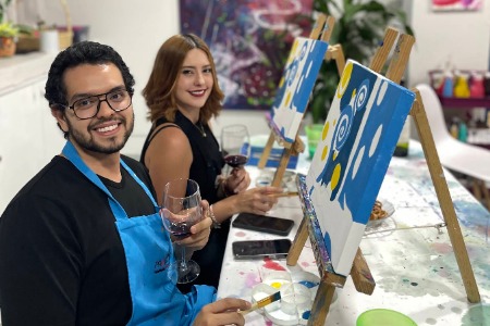 Paint and sip in Guadalajara - Team 1