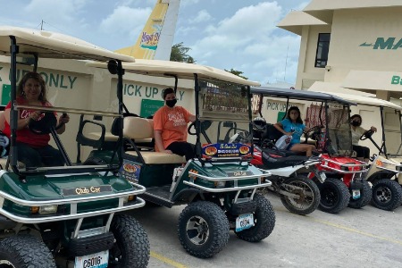 Golf cart tour in Belize - Team 1