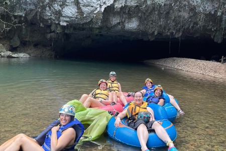Cave tubing in Belize - Team 1
