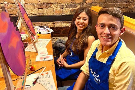 Painting workshop in Bogotá - Team 2
