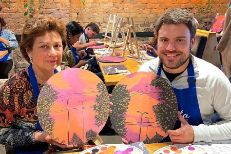 Painting workshop in Bogotá - Team 3